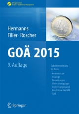 GOÄ 2015 - Hermanns, Peter M.; Filler, Gert; Roscher, Bärbel