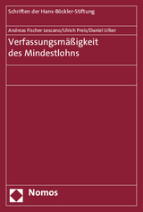 Verfassungsm&auml;&szlig;igkeit des Mindestlohns - Andreas Fischer-Lescano, Ulrich Preis, Daniel Ulber