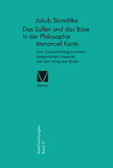 Das Sollen und das Böse in der Philosophie Immanuel Kants - Jakub Sirovátka