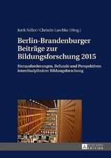 Berlin-Brandenburger Beitr&auml;ge zur Bildungsforschung 2015 - 