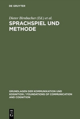 Sprachspiel und Methode - 