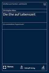 Die Ehe auf Lebenszeit - Christopher Marx