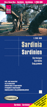 Reise Know-How Landkarte Sardinien / Sardinia (1:200.000)