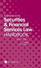 Butterworths Securities and Financial Services Law Handbook - Sabalot, Deborah A