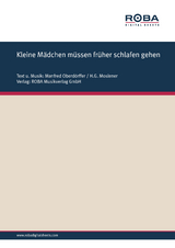Kleine M&auml;dchen m&uuml;ssen fr&uuml;her schlafen gehen - Manfred Oberd&ouml;rffer, H. G. Moslener
