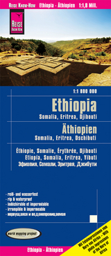 Reise Know-How Landkarte &Auml;thiopien, Somalia, Eritrea, Dschibuti / Ethiopia, Somalia, Djibouti, Eritrea (1:1.800.000)