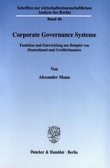 Corporate Governance Systeme. - Alexander Mann