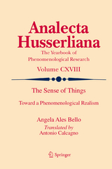 The Sense of Things - Angela Ales Bello