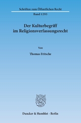 Der Kulturbegriff im Religionsverfassungsrecht. - Thomas Fritsche