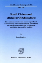 Small Claims und effektiver Rechtsschutz. - Enno Engbers