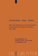 Christentum &ndash; Staat &ndash; Kultur - 