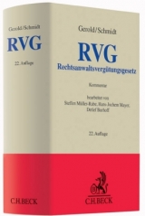 Rechtsanwaltsverg&uuml;tungsgesetz - Wilhelm Gerold, Herbert Schmidt