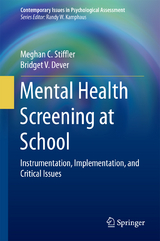 Mental Health Screening at School - Meghan C. Stiffler, Bridget V. Dever