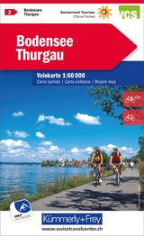 K&uuml;mmerly+Frey Velokarte 2 Bodensee, Thurgau 1:60.000