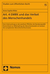 Art. 4 EMRK und das Verbot des Menschenhandels - Anne-Sophie Ritter