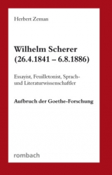 Wilhelm Scherer (26.4.1841 &ndash; 6.8.1886) - Herbert Zeman
