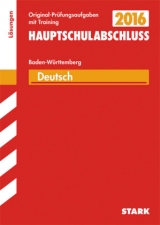 Abschlussprüfung Hauptschule Baden-Württemberg - Deutsch Lösungsheft - von der Kammer, Marion; Schmon, Birgit