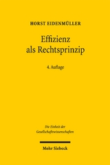 Effizienz als Rechtsprinzip - Horst Eidenm&uuml;ller