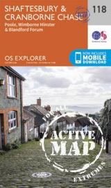 Shaftesbury, Cranbourne Chase, Poole, Wimbourne Minster and Blandford - Ordnance Survey