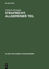 Strafrecht, Allgemeiner Teil - Diethelm Kienapfel