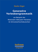 Generative Varietätengrammatik - Nadio Giger