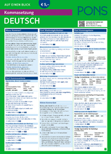 PONS Kommasetzung auf einen Blick Deutsch - 