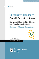Checklisten Handbuch GmbH-Gesch&auml;ftsf&uuml;hrer - Christian Bosse