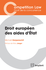 Droit europ&eacute;en des aides d''&Eacute;tat -  Michael Karpenschif