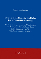 Erwachsenenbildung im l&auml;ndlichen Raum Baden-W&uuml;rttembergs - Susanne Scheckenbach