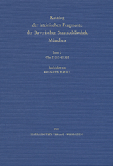 Catalogus codicum manu scriptorum Bibliothecae Monacensis. (Handschriftenkatalog... / Catalogus codicum latinorum. Ab 4.5 Katalog der lateinischen Handschriften