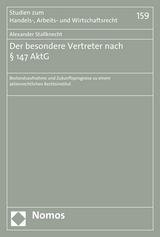 Der besondere Vertreter nach &sect; 147 AktG - Alexander Stallknecht
