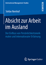 Absicht zur Arbeit im Ausland - Stefan Remhof