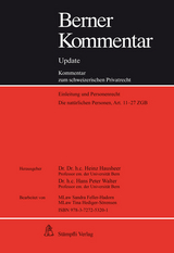 Die nat&uuml;rlichen Personen, Art. 11-27 ZGB - 