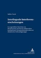Interlinguale Interferenzerscheinungen - Salifou Traor&eacute;