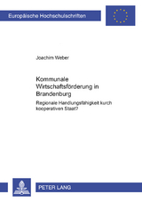 Kommunale Wirtschaftsf&ouml;rderung in Brandenburg - Joachim Weber