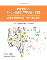 Phonics, Phonemic Awareness, and Word Analysis for Teachers - Leu, Donald; Kinzer, Charles
