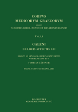 Galeni De locis affectis I&ndash;II - 