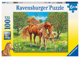 Ravensburger Kinderpuzzle - 10577 Pferdegl&uuml;ck auf der Wiese - Pferde-Puzzle f&uuml;r Kinder ab 6 Jahren, mit 100 Teilen im XXL-Format