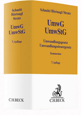 Umwandlungsgesetz, Umwandlungssteuergesetz - Joachim Schmitt, Robert H&ouml;rtnagl, Rolf-Christian Stratz
