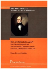 Der Aristokrat als Autor? - Klaus-Dietrich St&auml;dtke