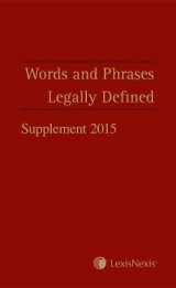 Words and Phrases Legally Defined 2015 Supplement - 