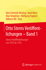 Otto Sterns Ver&ouml;ffentlichungen &ndash; Band 1 - 