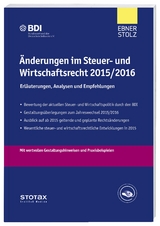 &Auml;nderungen im Steuer- und Wirtschaftsrecht 2015/2016