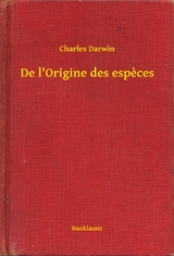 De l''Origine des especes -  Charles Darwin