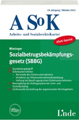 ASoK-Spezial Sozialbetrugsbek&auml;mpfungsgesetz (SBBG) - Christoph Wiesinger