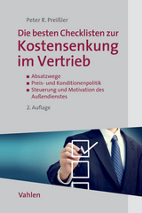 Die besten Checklisten zur Kostensenkung im Vertrieb - Peter R. Preißler