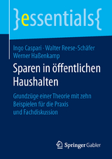Sparen in &ouml;ffentlichen Haushalten - Ingo Caspari, Walter Reese-Sch&auml;fer, Werner Ha&szlig;enkamp