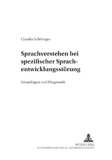 Sprachverstehen bei spezifischer Sprachentwicklungsst&ouml;rung - Claudia Hachul