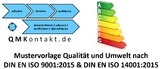 Mustervorlage Qualit&auml;t und Umwelt nach DIN EN ISO 14001:2015 und 9001:2015 - Klaus Seiler