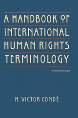 A Handbook of International Human Rights Terminology - Conde, H. Victor